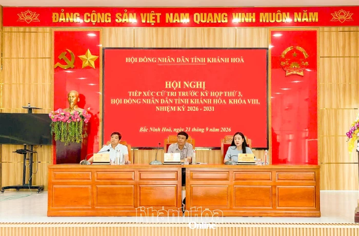 Đại biểu HĐND tỉnh Khánh Hòa tiếp xúc cử tri xã Bắc Ninh Hòa