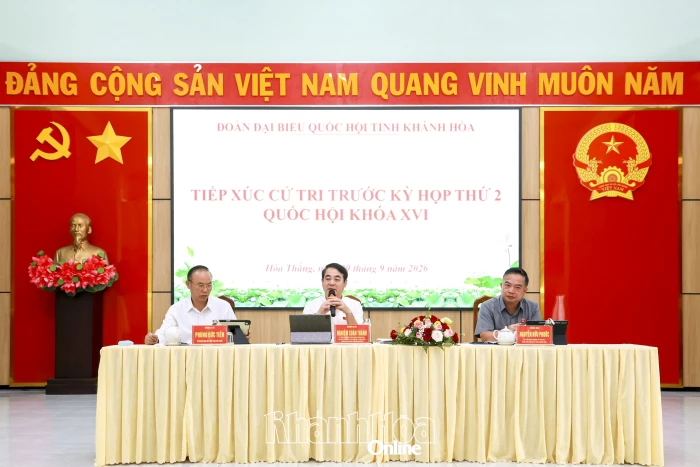 Đại biểu Quốc hội tỉnh Khánh Hòa tiếp xúc cử tri 4 xã, phường khu vực Ninh Hòa