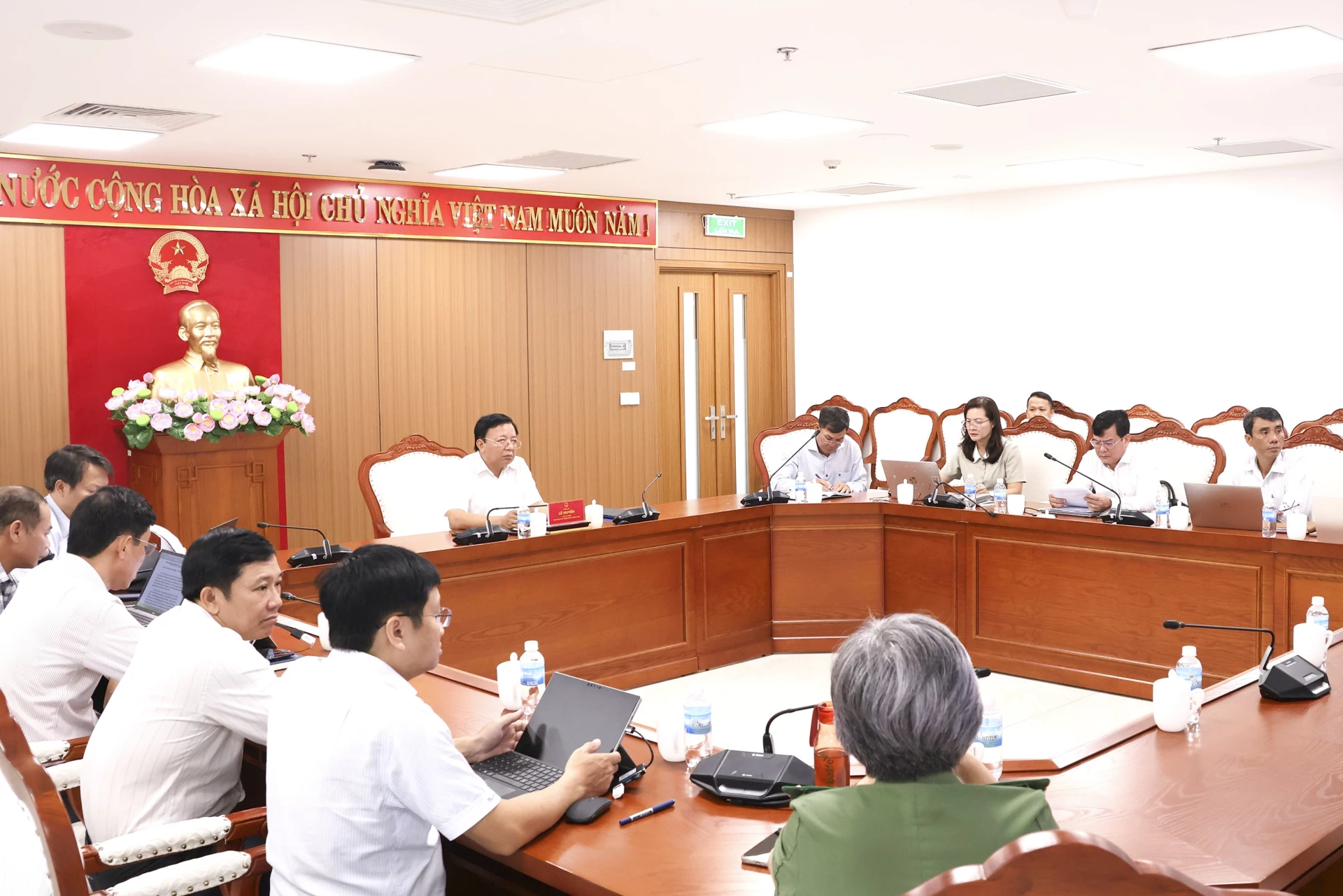 Quang cảnh điểm cầu Khánh Hòa.