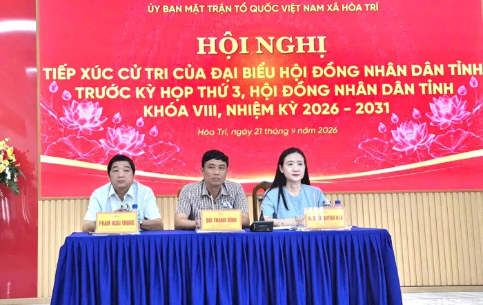 Đại biểu HĐND tỉnh Khánh Hòa tiếp xúc cử tri xã Hòa Trí