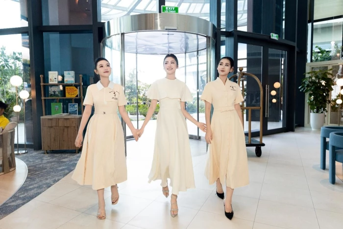 Top 3 Miss World Vietnam 2025 khoe sắc giữa không gian sống bên Vịnh Nha Trang