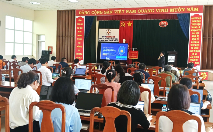 Công ty Công ty Cổ phần Thủy điện Đa Nhim - Hàm Thuận - Đa Mi tổ chức khóa đào tạo nâng cao nhận thức và kỹ năng an toàn thông tin năm 2026