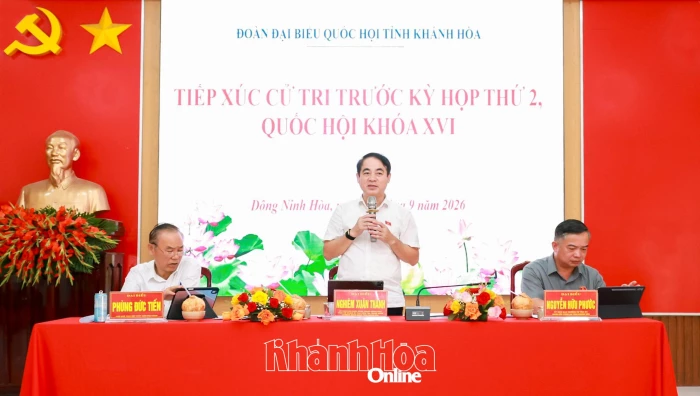 Đại biểu Quốc hội tỉnh Khánh Hòa tiếp xúc cử tri 4 xã, phường khu vực Ninh Hòa