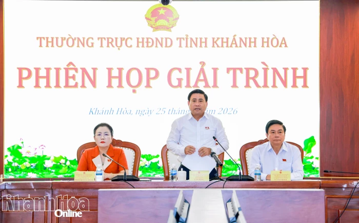 Nhiều vấn đề được làm rõ trong phiên giải trình tại Phiên họp Thường trực HĐND tỉnh Khánh Hòa