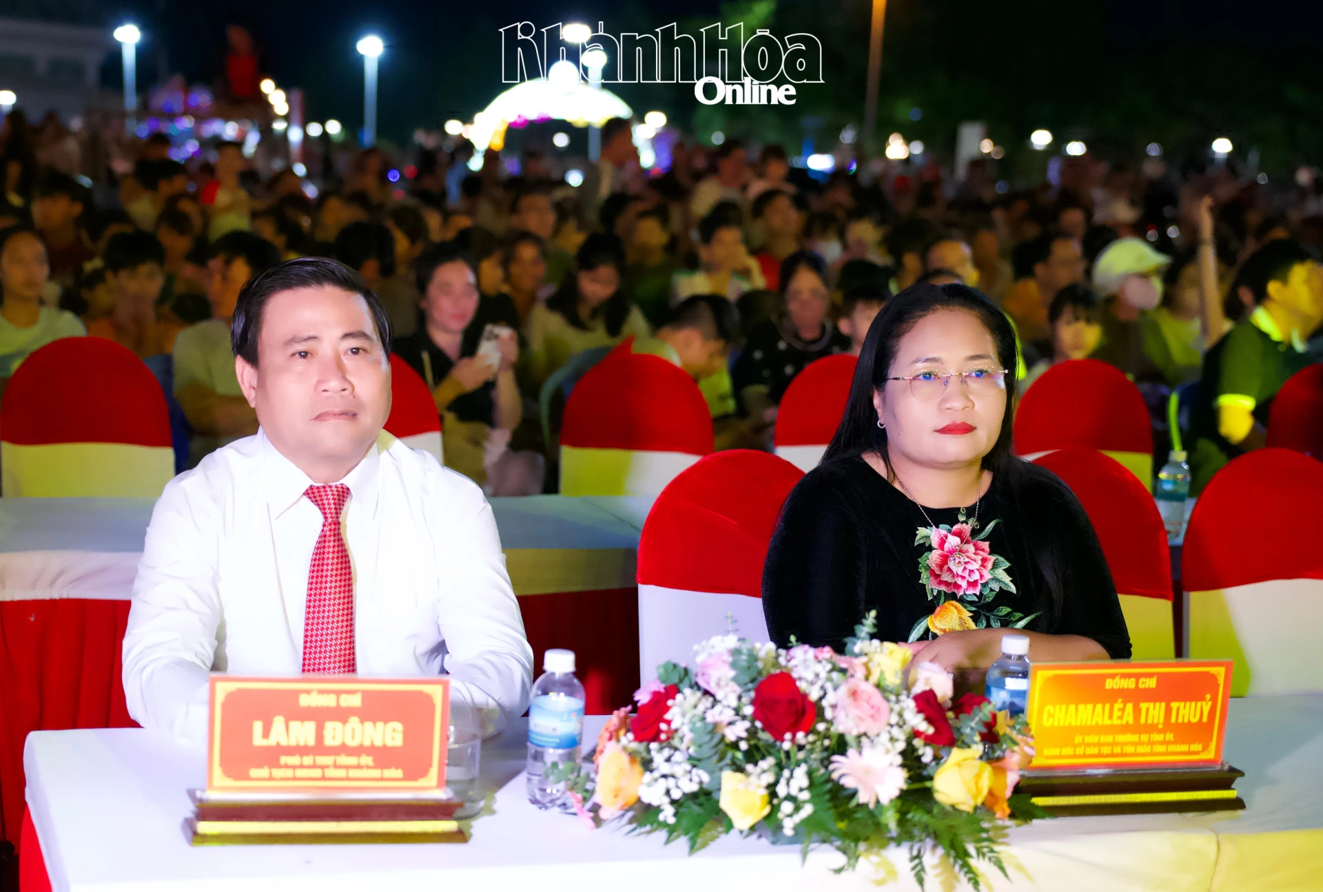 Lam Dong and Chamalea Thi Thuy attend the program

