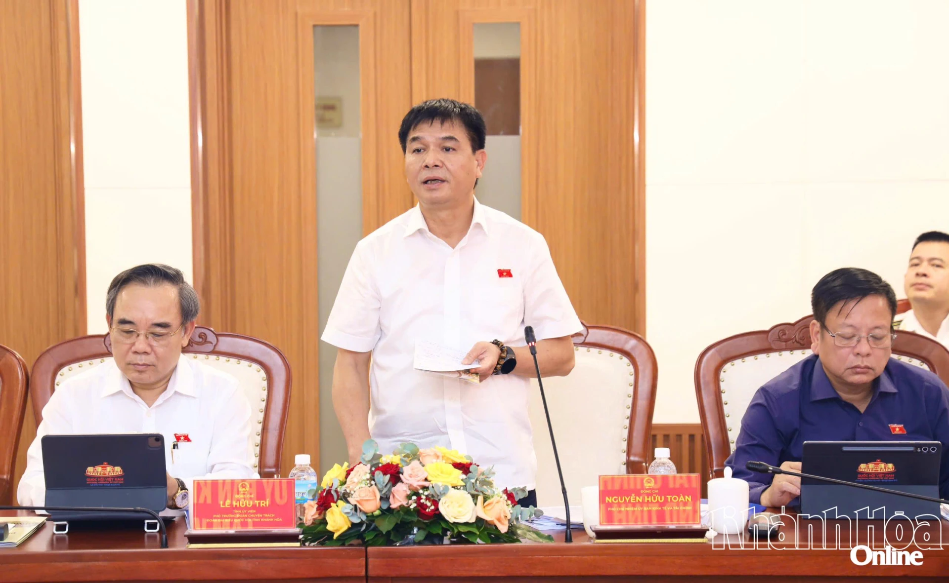 Đồng chí Nguyễn Hữu Toàn kết luận buổi làm việc