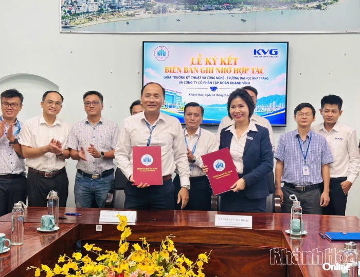 Tập đoàn Khánh Vĩnh ký kết hợp tác về nhân lực với Trường Kỹ thuật và Công nghệ