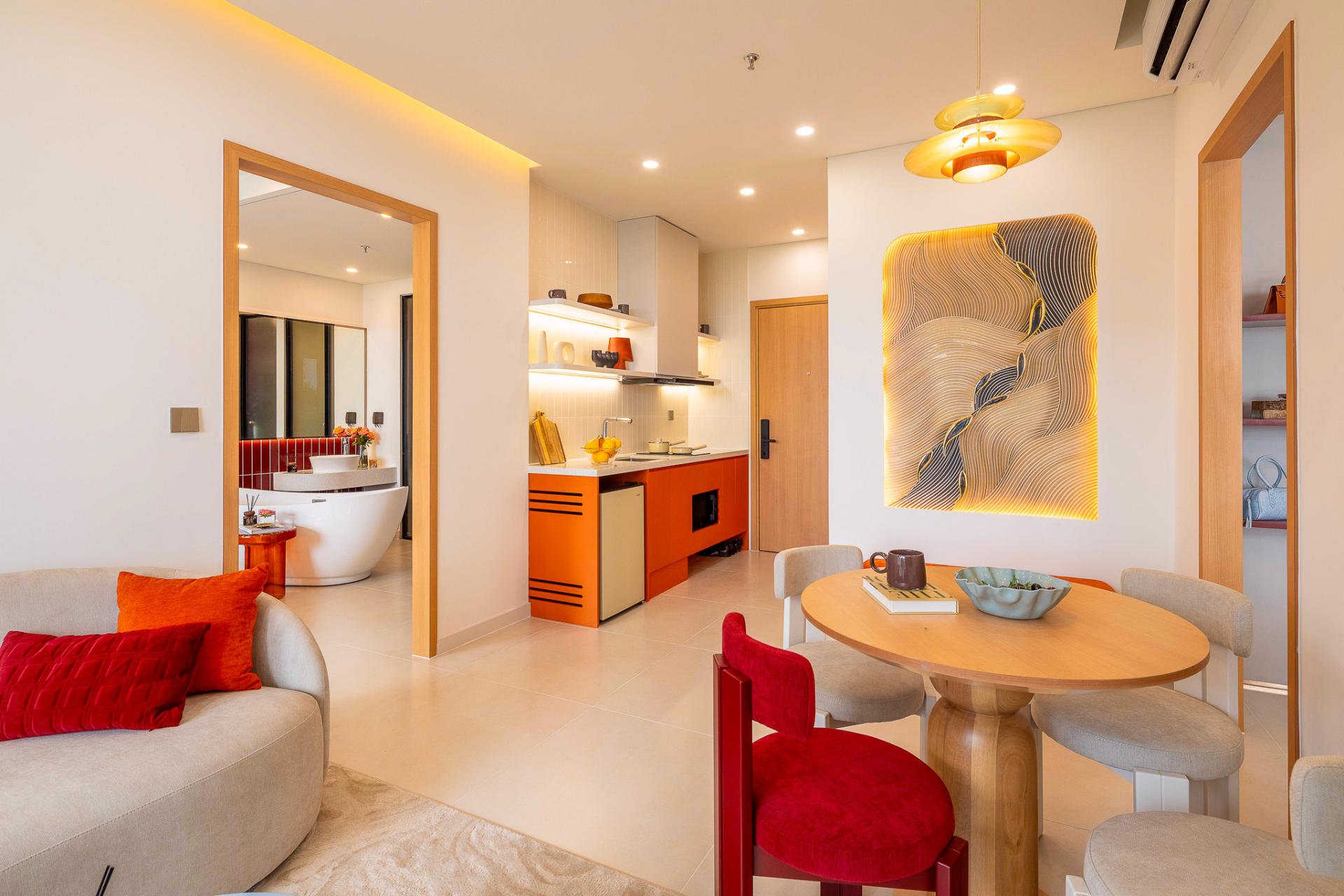 Thiết kế căn mẫu Alora Nha Trang chạm đến cảm xúc “đây là nhà của mình”. (Nguồn: KDI Group)