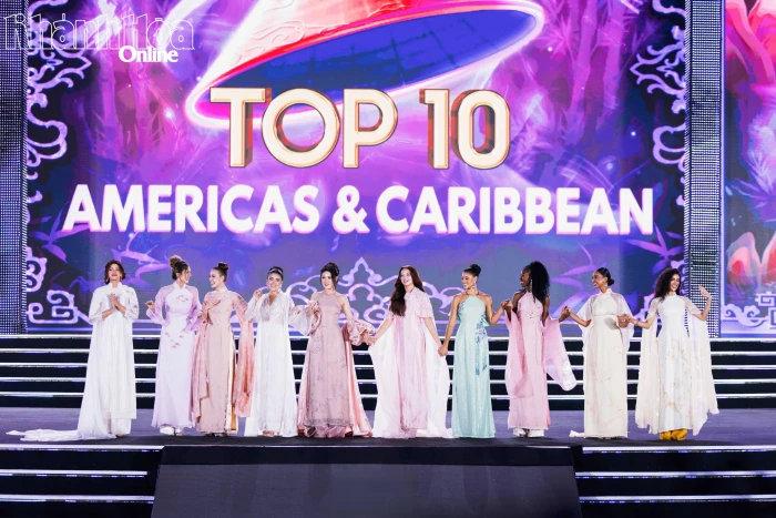 Ấn tượng vẻ đẹp áo dài Việt Nam tại chung kết Miss World 2026
