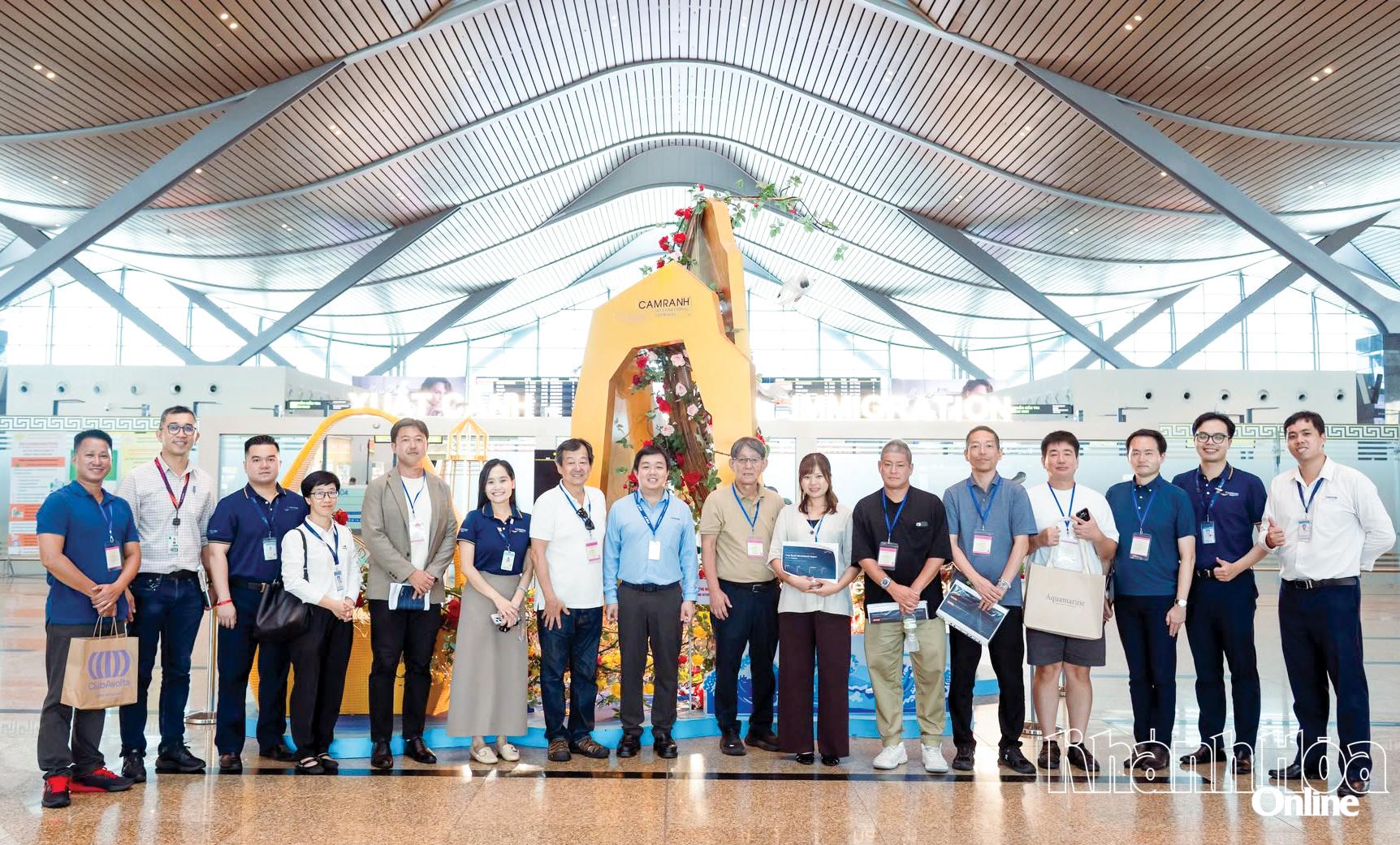 Đoàn famtrip Nhật Bản khảo sát Nhà ga quốc tế Cam Ranh. 