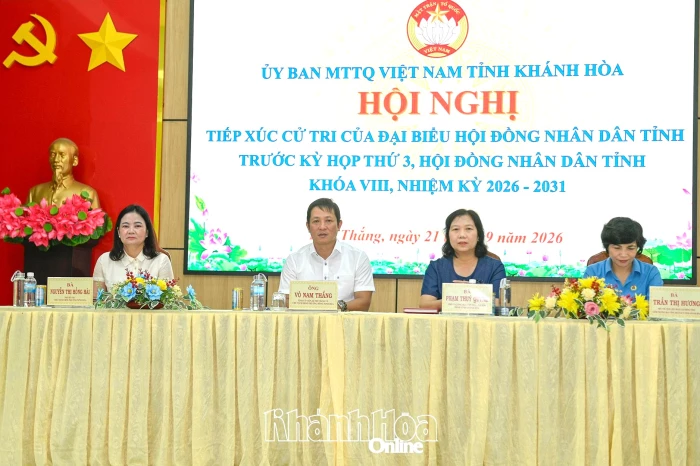 Đại biểu HĐND tỉnh tiếp xúc cử tri phường Hòa Thắng