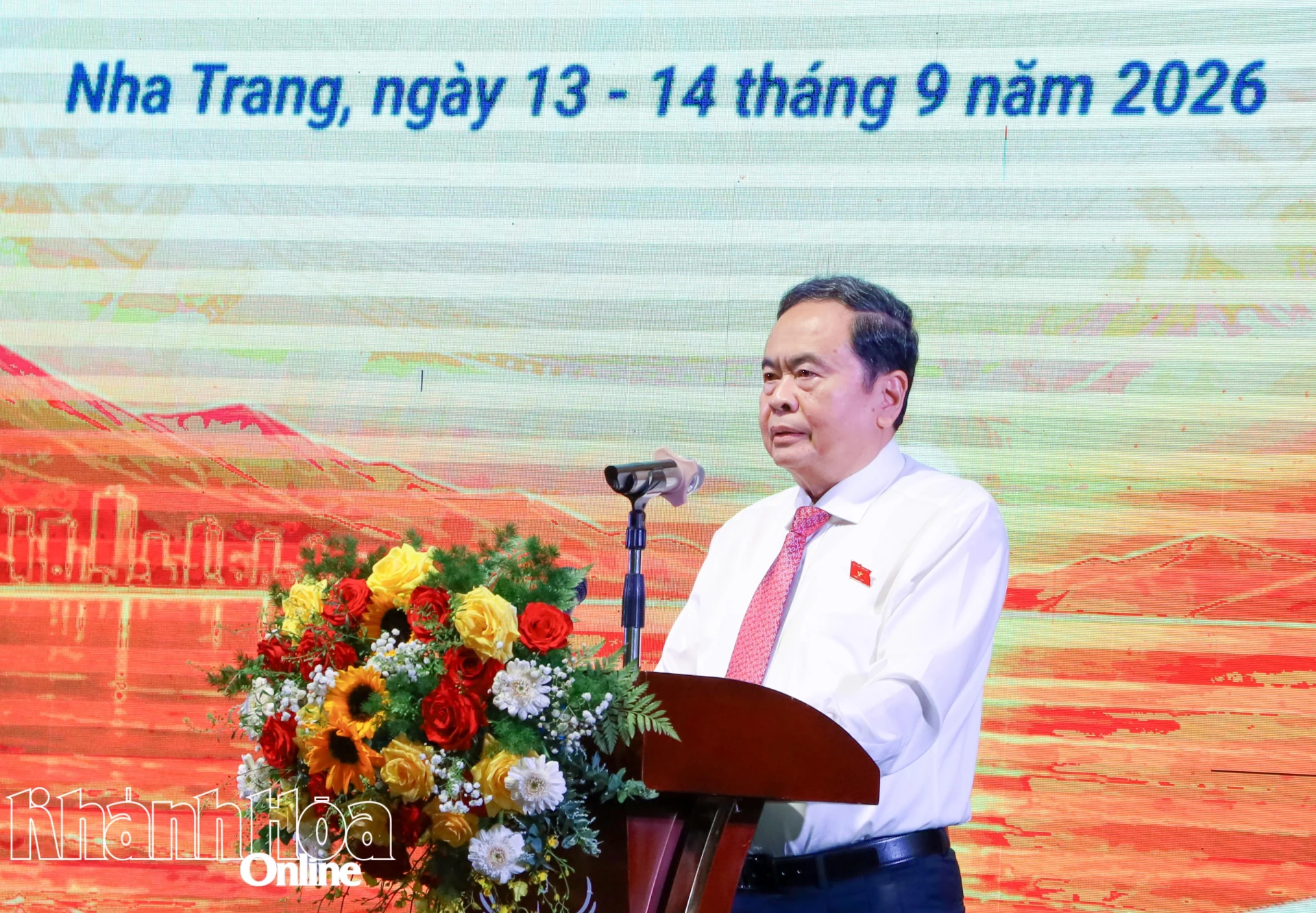 Chủ tịch Quốc hội Trần Thanh Mẫn phát biểu chỉ đạo tại hội nghị.