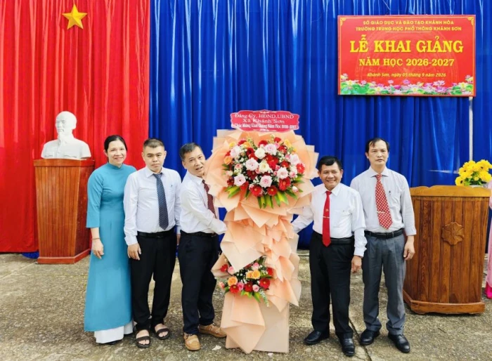 Các trường học trên địa bàn xã Khánh Sơn khai giảng năm học 2026 - 2027