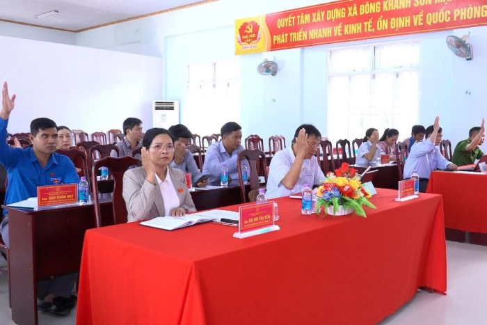 HĐND xã Đông Khánh Sơn thông qua Nghị quyết về đồ án quy hoạch chung