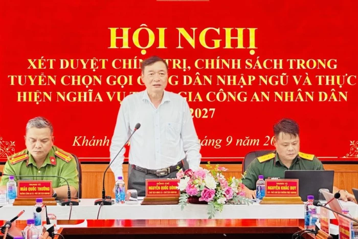Xã Khánh Sơn có 239 công dân đủ điều kiện gọi khám sức khỏe nghĩa vụ quân sự năm 2027