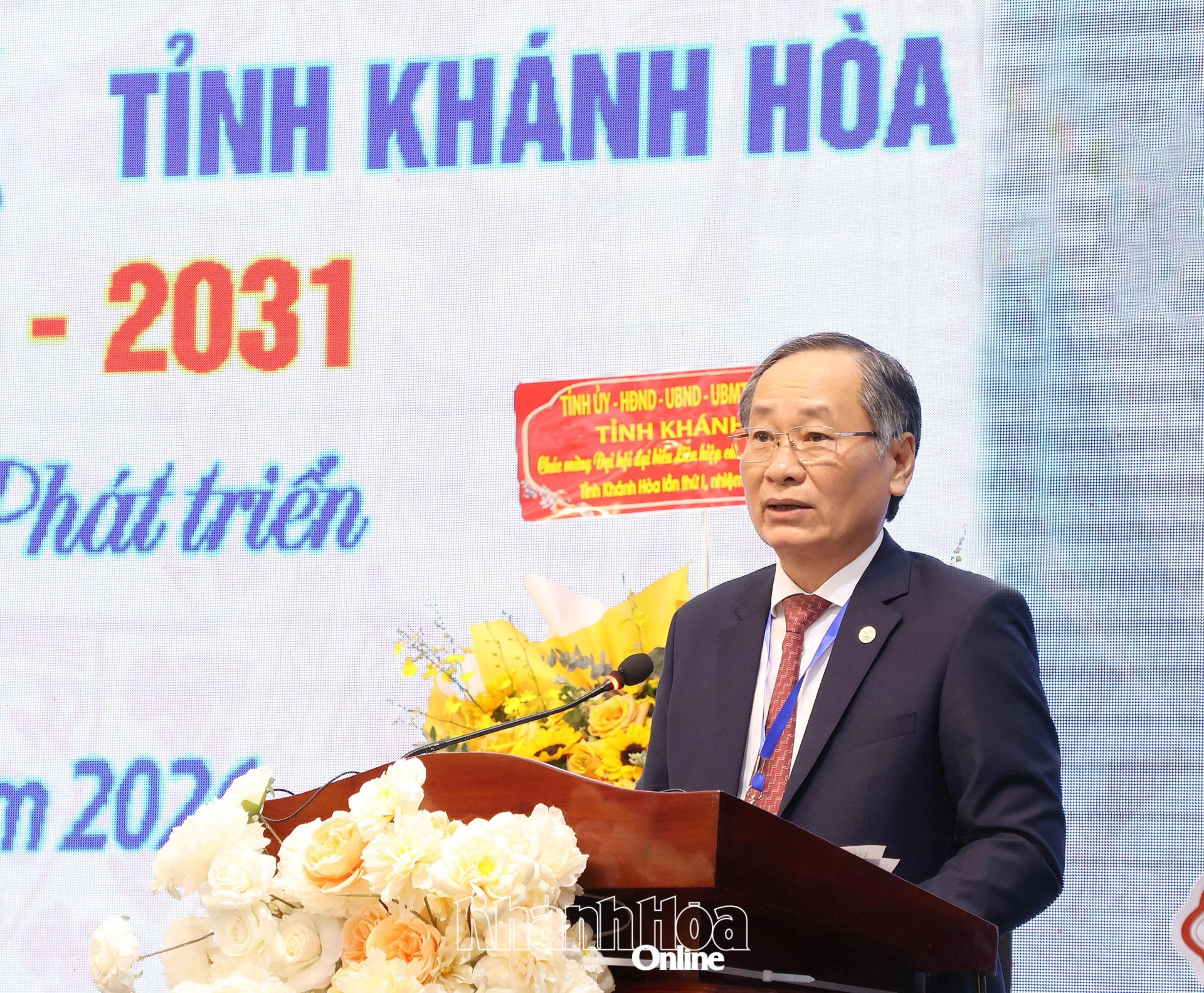 Ông Nguyễn Đắc Tài phát biểu khai mạc Đại hội