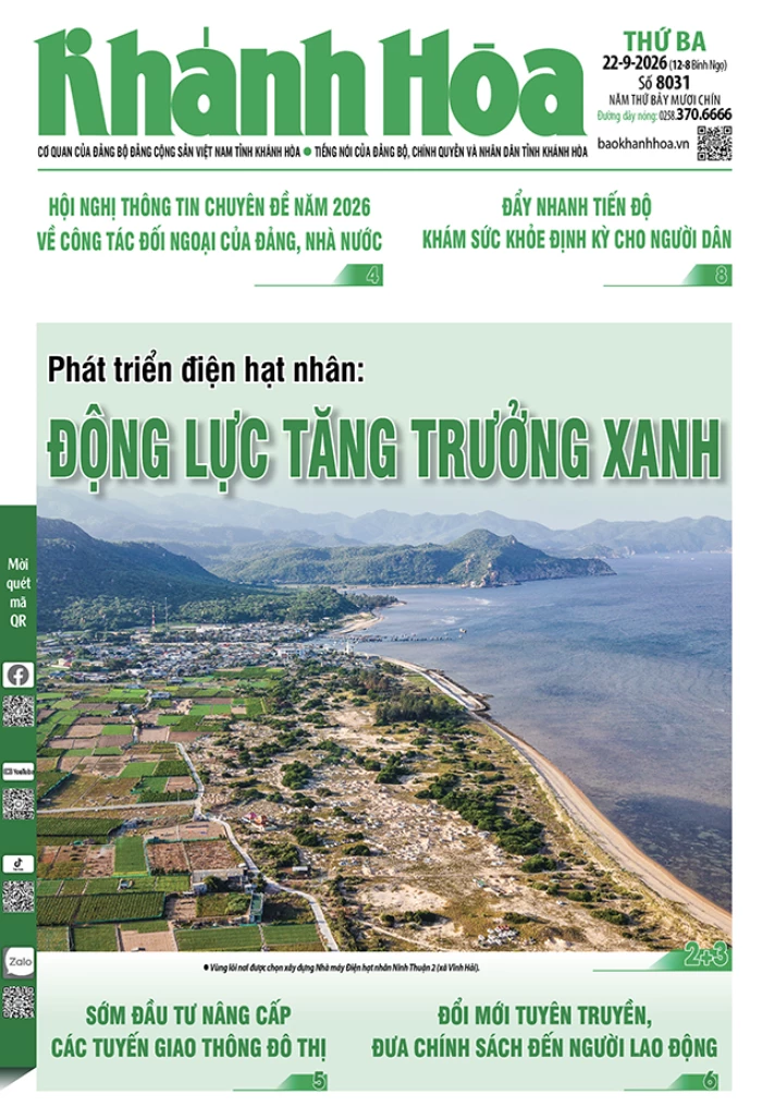 Đọc báo in số 8031 ngày 22/9/2026