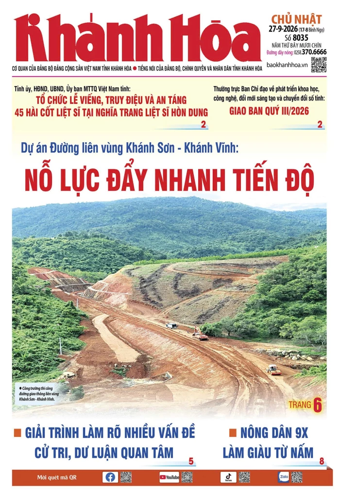 Đọc báo in số 8035 ngày 27/9/2026