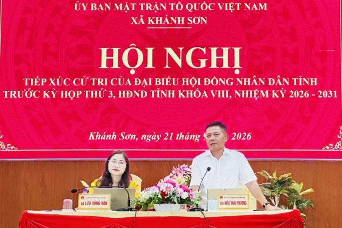 Đại biểu HĐND tỉnh tiếp xúc cử tri 3 xã khu vực Khánh Sơn