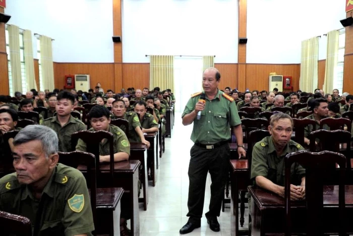 Công an tỉnh Khánh Hòa phổ biến kỹ năng ứng phó thiên tai tại khu vực Cam Ranh