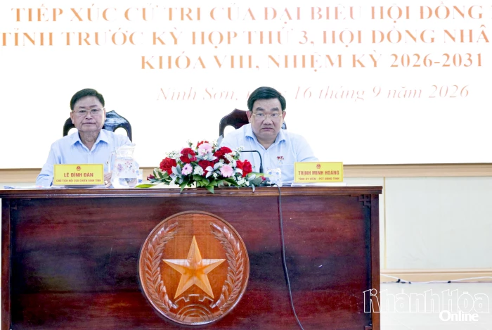 Phó Chủ tịch UBND tỉnh Trịnh Minh Hoàng tiếp xúc cử tri xã Ninh Sơn