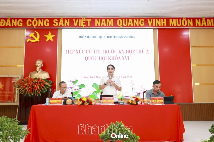 Đại biểu Quốc hội tỉnh Khánh Hòa tiếp xúc cử tri 4 xã, phường khu vực Ninh Hòa