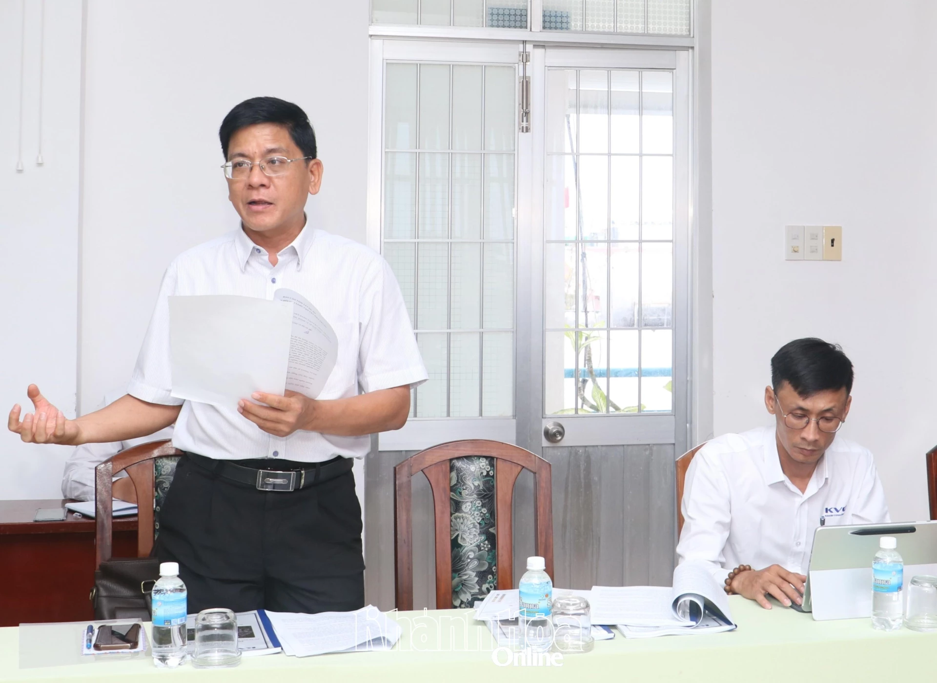 Đại diện lãnh đạo Sở Tài chính tiếp thu các ý kiến.