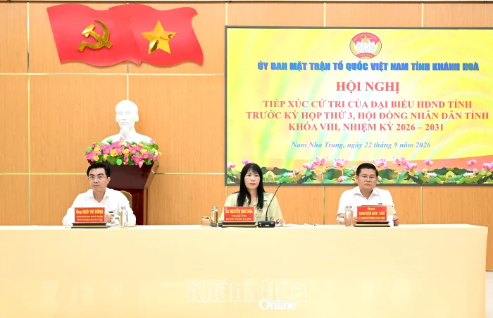 Đại biểu HĐND tỉnh tiếp xúc cử tri phường Nam Nha Trang