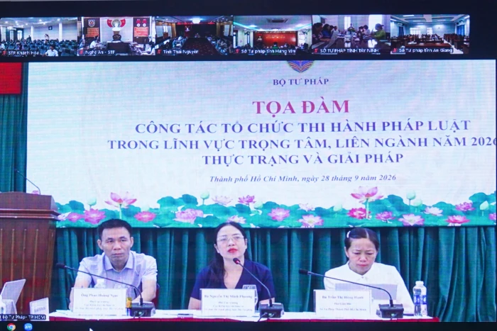 Tọa đàm công tác tổ chức thi hành pháp luật trong lĩnh vực trọng tâm, liên ngành của Chính phủ năm 2026