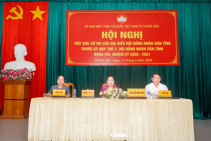 Đại biểu HĐND tỉnh tiếp xúc cử tri xã Thuận Bắc