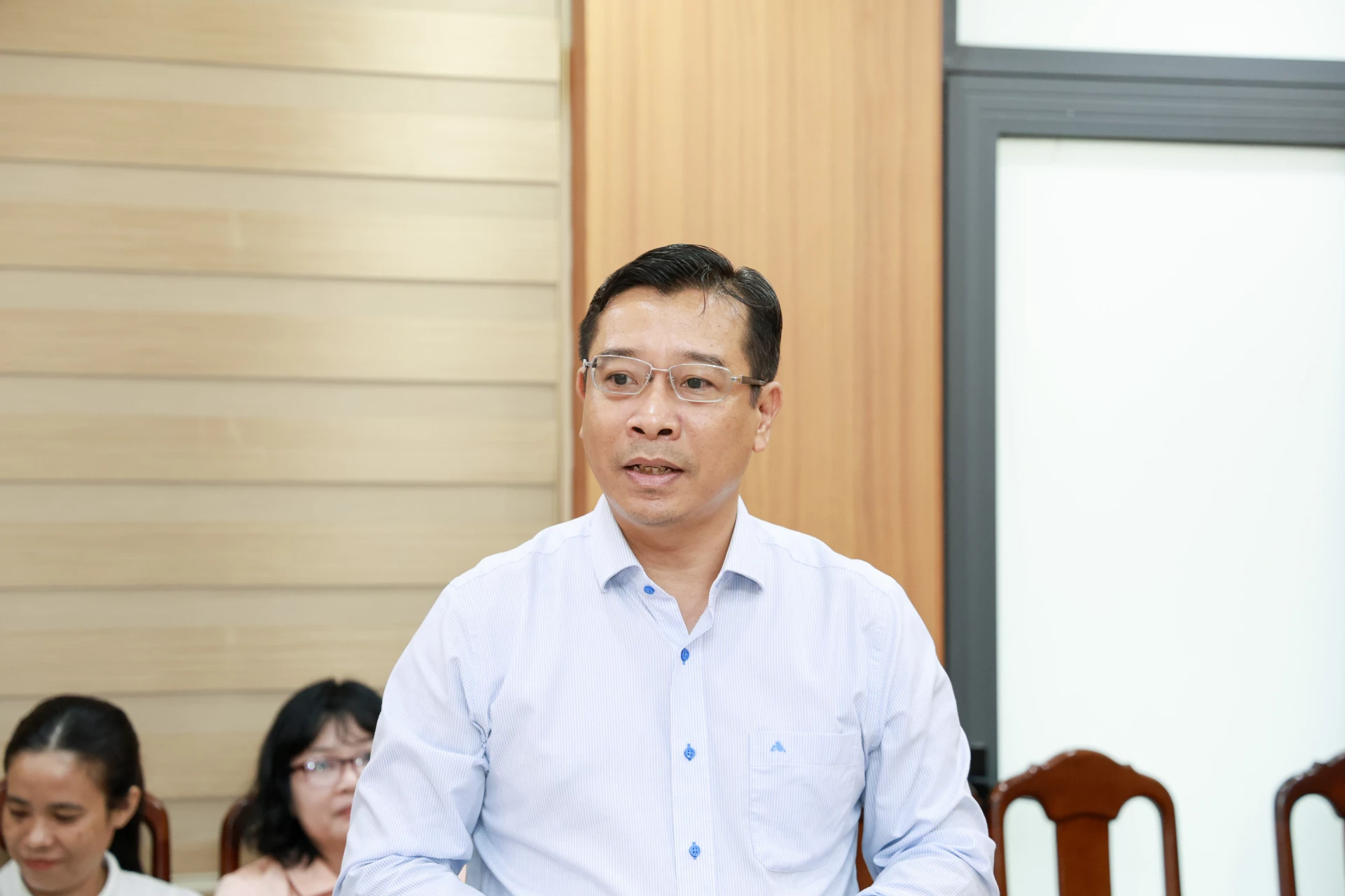 Lãnh đạo Sở Xây dựng báo cáo kết quả thực hiện nhiệm vụ 9 tháng của sở