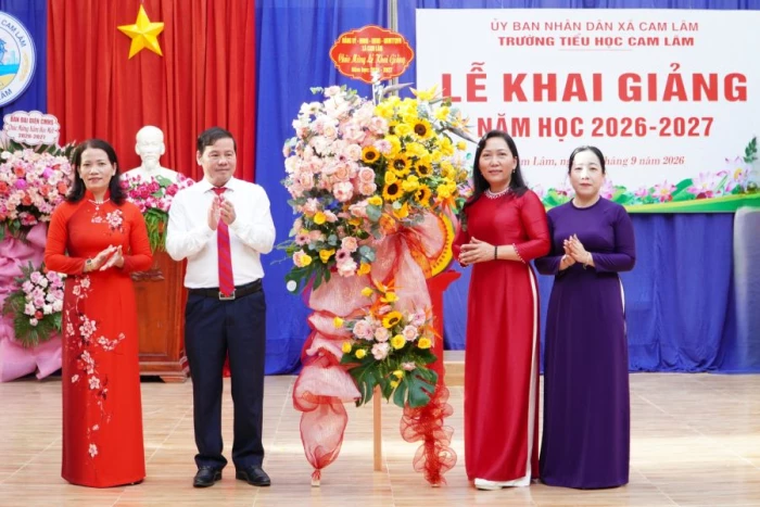Các cấp học trên địa bàn xã Cam Lâm khai giảng năm học mới