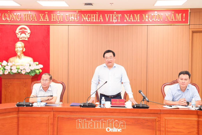 Phó Chủ tịch UBND tỉnh Trịnh Minh Hoàng làm việc với Tổng Công ty Điện lực miền Trung