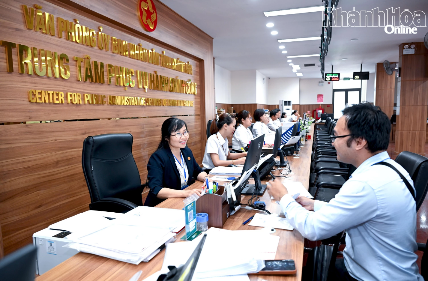 Trung tâm phục vụ hành chính công. Ảnh: N.V
