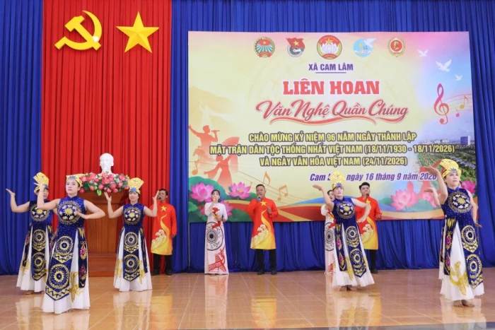 Xã Cam Lâm tổ chức Liên hoan văn nghệ quần chúng