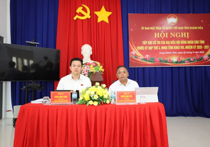 Đại biểu HĐND tỉnh Khánh Hòa tiếp xúc cử tri 4 xã khu vực Khánh Vĩnh