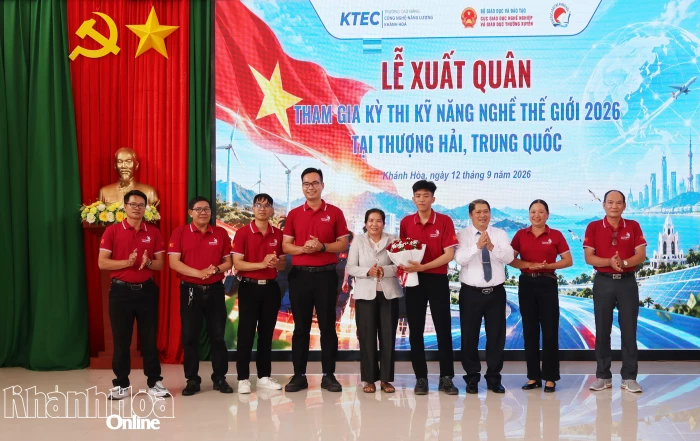 Trường Cao đẳng Công nghệ - Năng lượng Khánh Hòa xuất quân tham gia Kỳ thi Kỹ năng nghề thế giới 2026