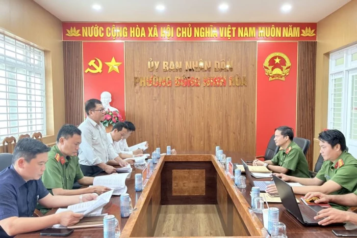 Công an tỉnh Khánh Hòa kiểm tra công tác phòng cháy, chữa cháy tại phường Đông Ninh Hòa