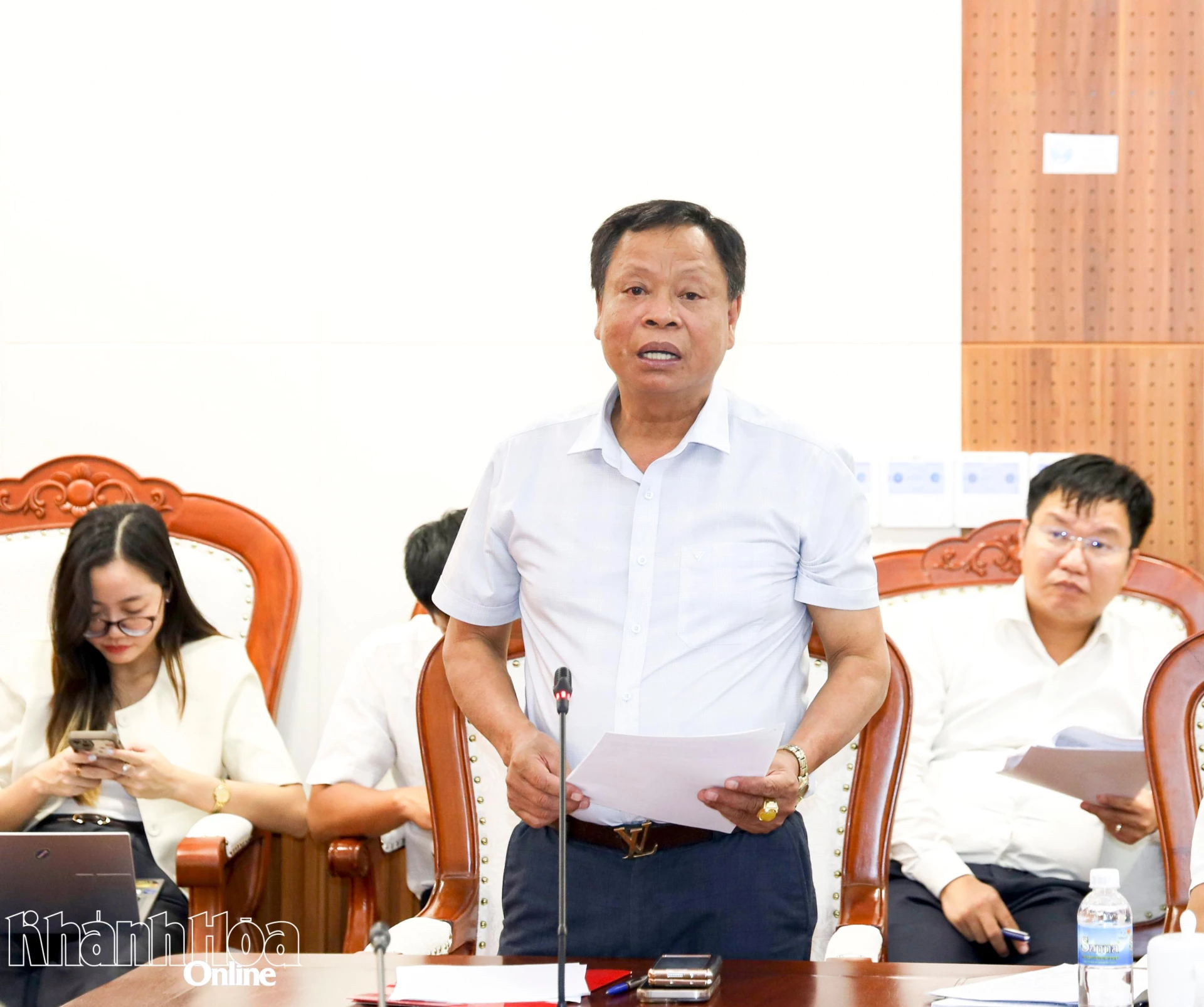 Chủ đầu tư Khu công nghiệp Phước Nam báo cáo các khó khăn.