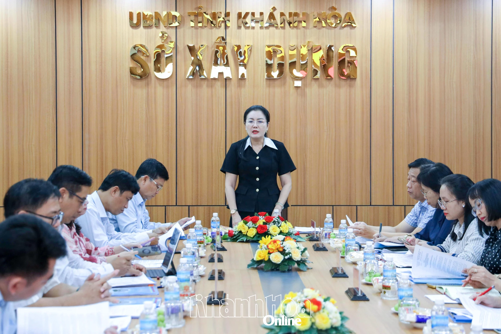 Đồng chí Phạm Thị Xuân Trang phát biểu tại buổi làm việc.