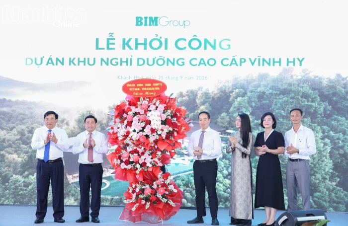 Khởi công Khu nghỉ dưỡng cao cấp Vĩnh Hy
