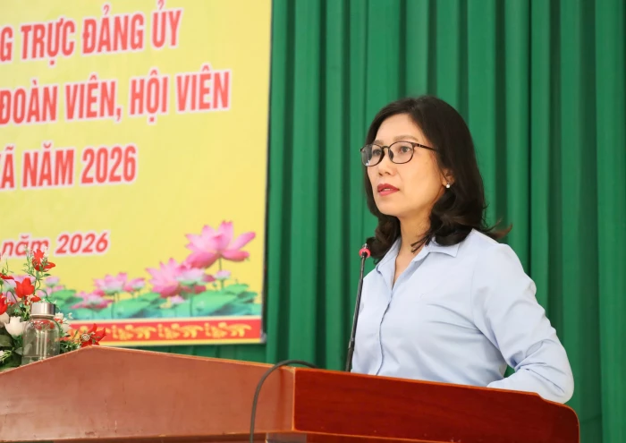 Thường trực Đảng ủy xã Ninh Phước đối thoại với cán bộ, đoàn viên, hội viên và Nhân dân