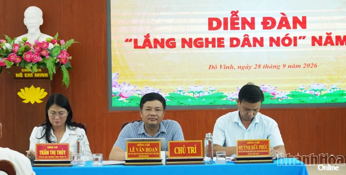 Tổ chức diễn đàn “Lắng nghe dân nói” tại phường Đô Vinh