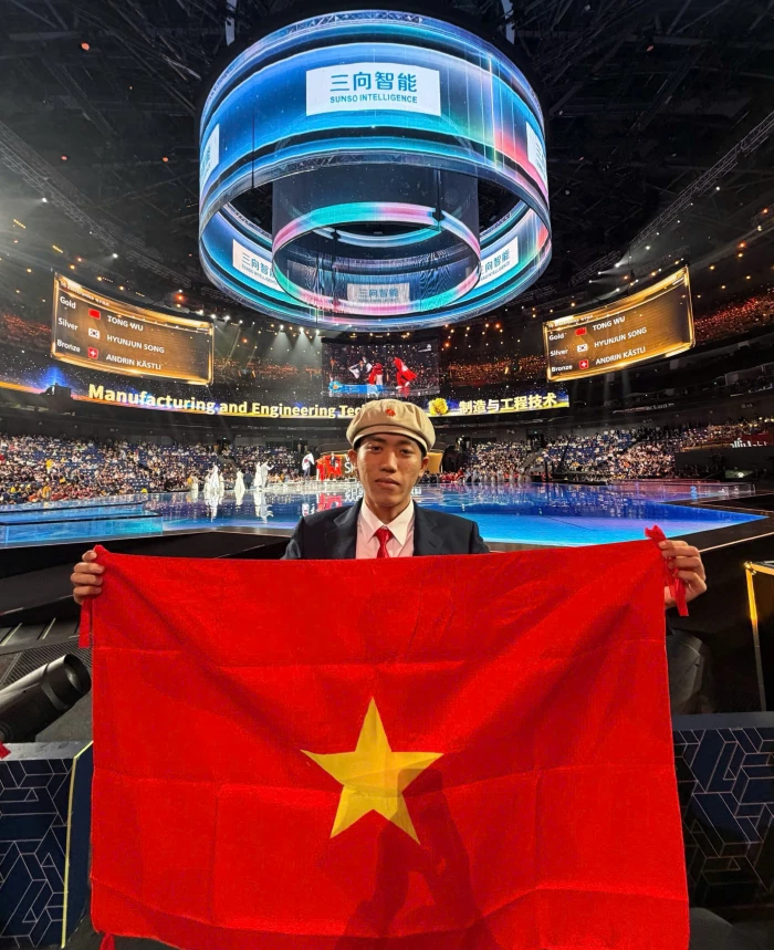 Thí sinh Khánh Hòa đoạt Huy chương Kỹ năng nghề xuất sắc tại Kỳ thi Kỹ năng nghề thế giới 2026