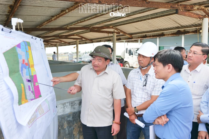 Phó Chủ tịch UBND tỉnh Trịnh Minh Hoàng kiểm tra tiến độ Dự án thành phần 1 Dự án Nhà máy điện hạt nhân Ninh Thuận 1