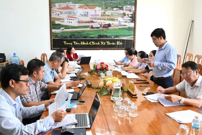 Sở Nội vụ Khánh Hòa làm việc với UBND xã Thuận Bắc về công tác xây dựng chính quyền và công tác thanh niên, người có công