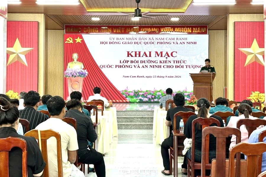 Quang cảnh lớp bồi dưỡng.