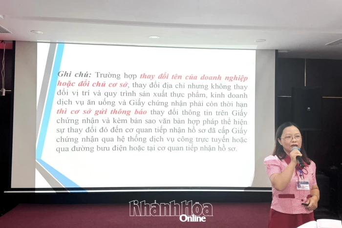 Tập huấn quy định về an toàn thực phẩm cho gần 200 cơ sở kinh doanh dịch vụ ăn uống