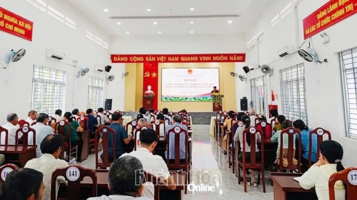 Xã Diên Thọ tập huấn nghiệp vụ hòa giải viên cơ sở