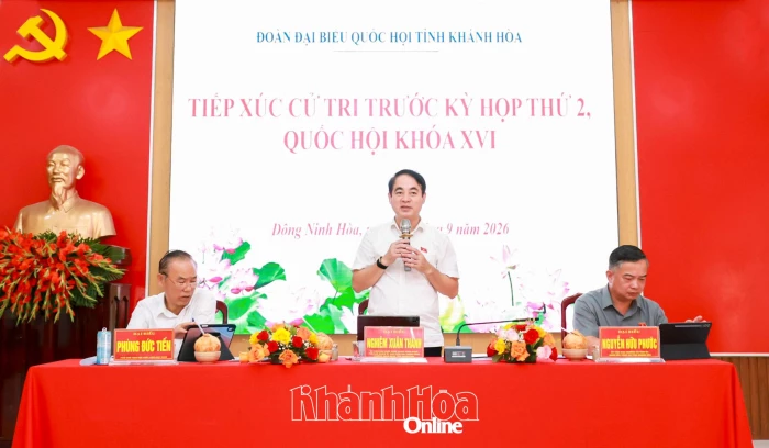 Đại biểu Quốc hội tỉnh Khánh Hòa tiếp xúc cử tri 4 xã, phường khu vực Ninh Hòa